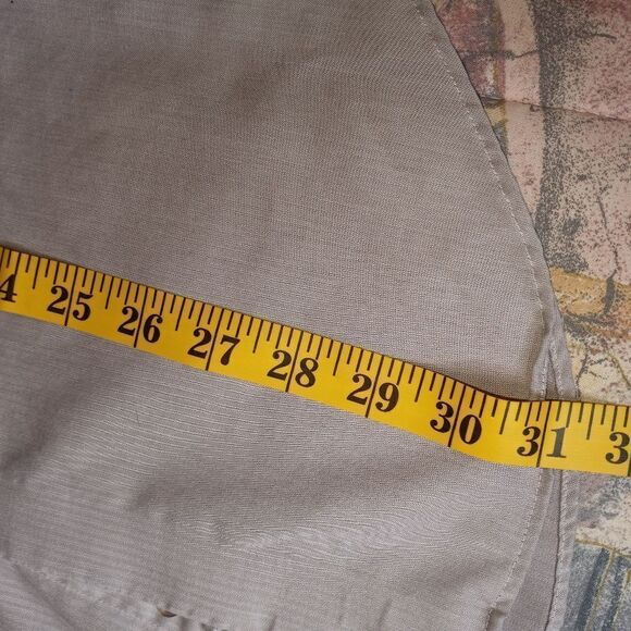 Calvin Klein DressShirtMens 16 1/2 34/35 SilverGrayL/Sl SlimFitNonIron ButtonUp. - Picture 8 of 9